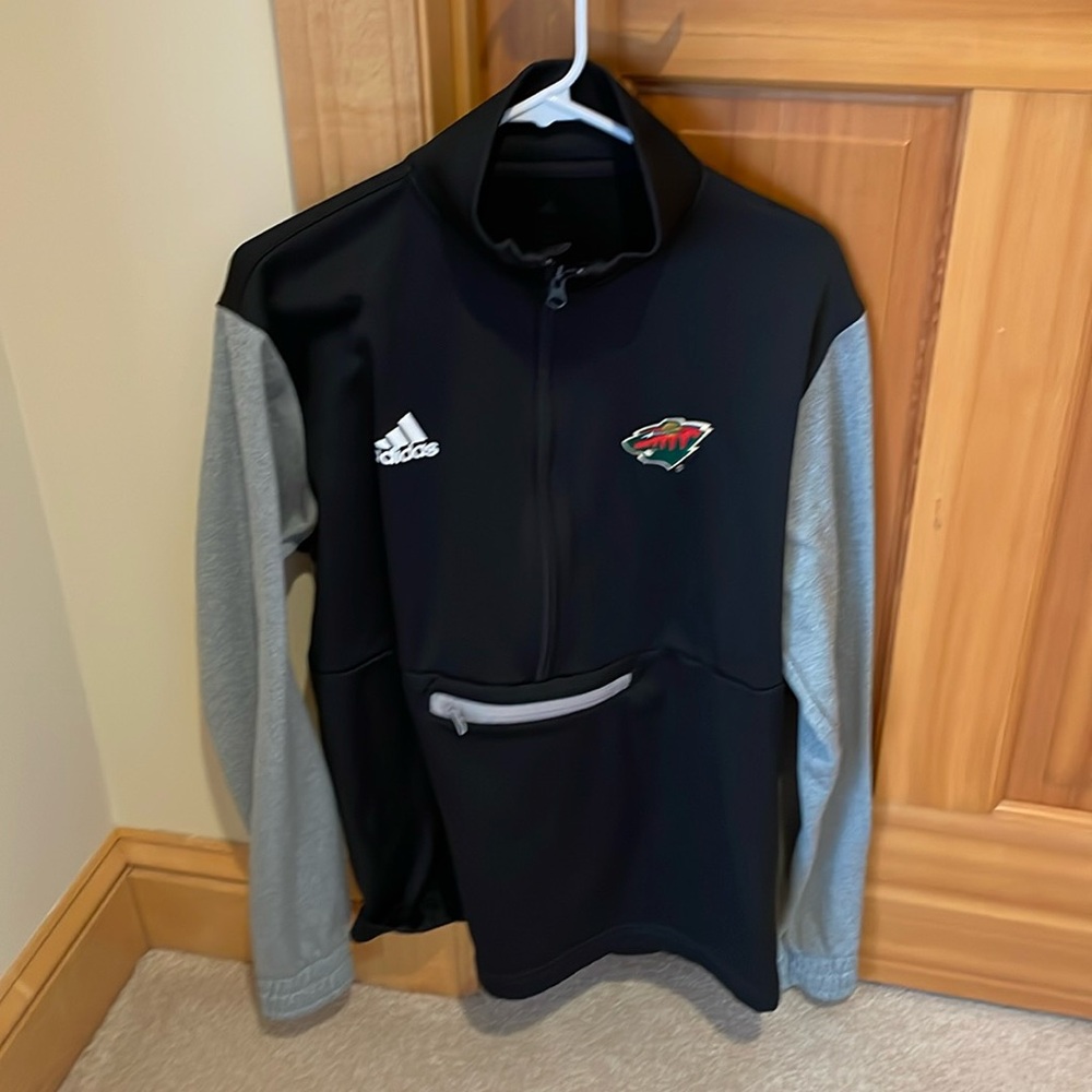 MN Wild adidas pullover.
